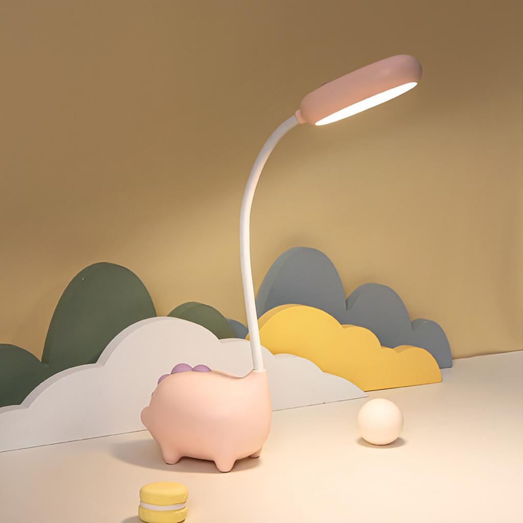 Desk Lamp USB Charging LED Eye Caring Cute Table Reading Lamp for Bedside Dormitories