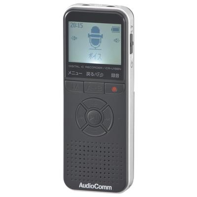 OHM Электрический AudioComm Цифровой ИС MP3 WAV MP3 WAV Разговор Автоматическое Шумоподавление OHM Диктофон, 8 ГБ, Запись, Запись, Воспроизведение, Воспроизведение, Запись,