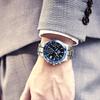 Casio EDIFICE Модные деловые часы с несколькими шкалами безеля, кварцевый механизм, стальной ремешок, японские и корейские часы, мужские часы, синий циферблат EFV-540D-1A2