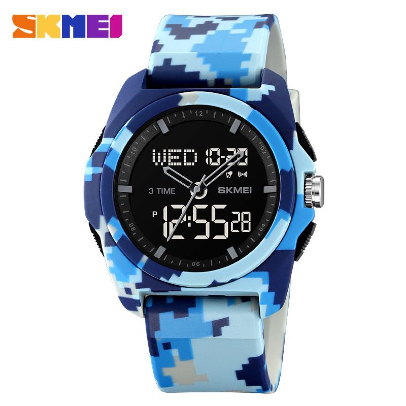 Новые электронные часы Moment America, мужские водонепроницаемые, с двойным дисплеем, многофункциональные, студенческие, спортивные, электронные часы для отдыха на природе