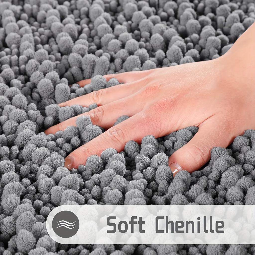 Коврик для ванной комнаты Мягкие впитывающие коврики для ванной, нескользящий плюшевый ворсистый коврик для ванной, коврики для пола в ванной, ванны и душа