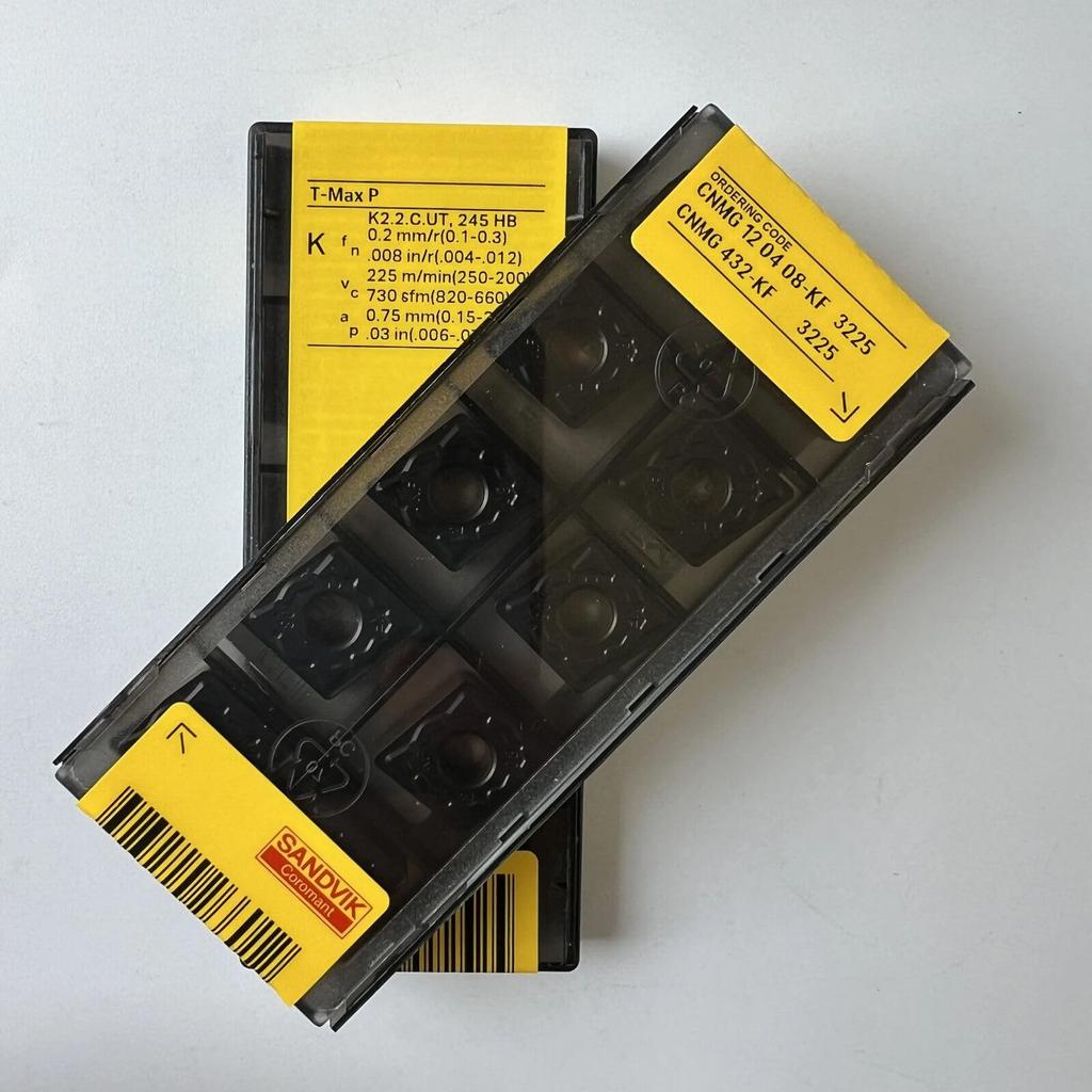 Original Sandvik / CNMG120408-KF 3225 /CNC Lathe Carbide Blade Tool 10 Pcs