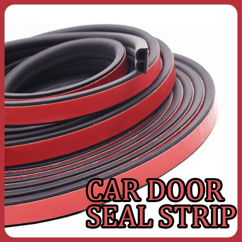 5M Car Door Seal Strip B Shape Weatherstrip Rubber Window Seal Strip Anti-Dust Noise Soundproof Leak-proof Interior Accessories Heat Shields 2