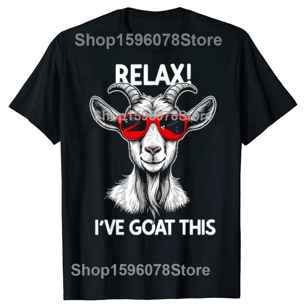 Funny Goat Lover Graphic 100% Cotton T-shirts Fashion Casual Tshirt Loose Oversized Streetwear T Shirt Unisex