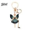 Butterfly Wings Fairy Keychain Flower Rhinestone Charm Cute Dazzling Sparkly