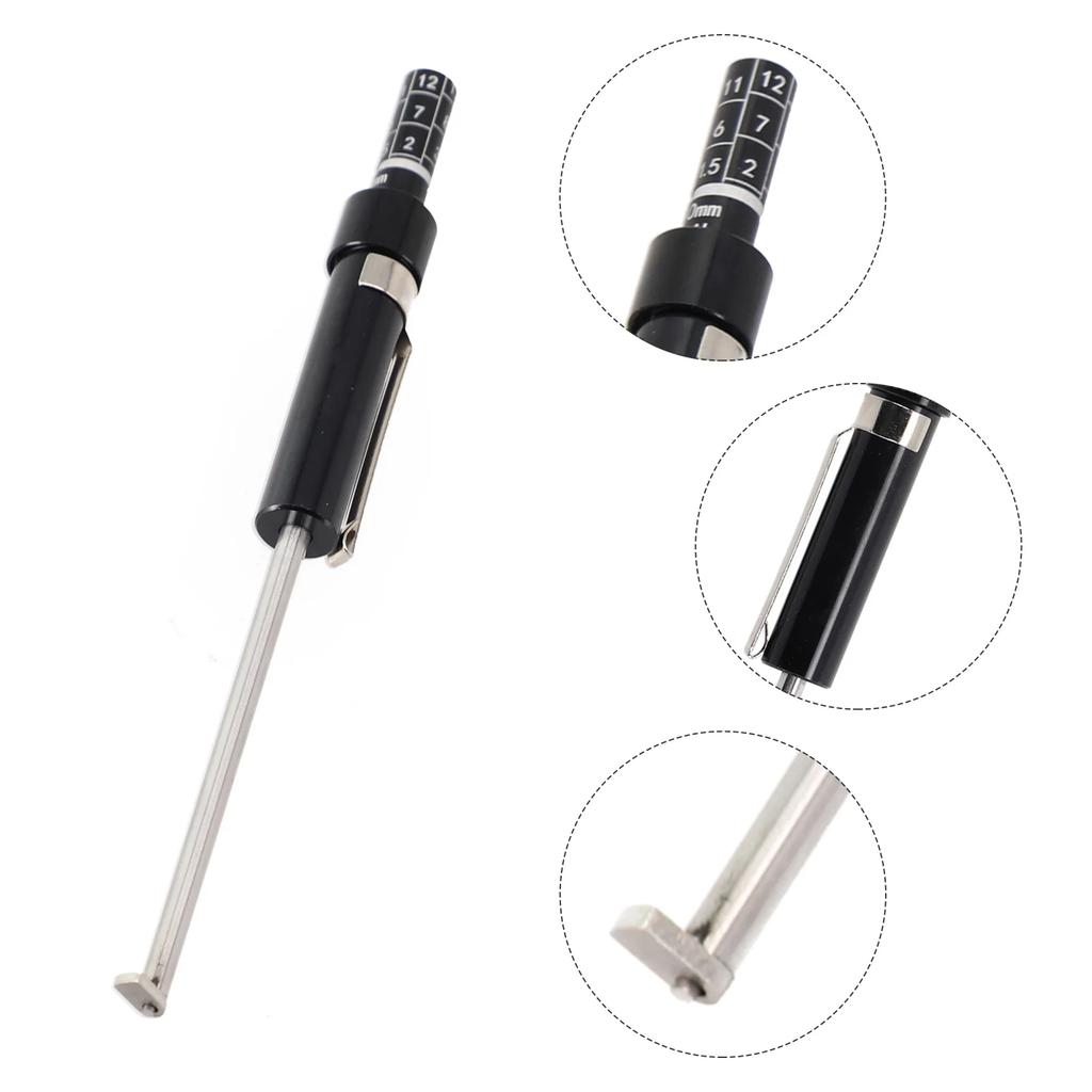 Измеритель толщины тормозных колодок автомобиля Тестер тормозных колодок автомобиля Измерительный инструмент Специальный инструмент для измерения автомобильных шин Внешние тормозные колодки