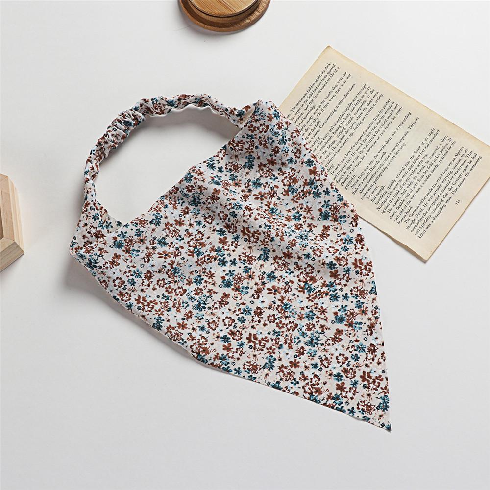 Платок с цветочным принтом, повязка на голову, женские повязки на голову, эластичная резинка для волос, шарф для волос для женщин, головной платок