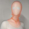 Mask Turban Hat Zircon  Headwrap Rhinestone Mesh Veil Fishnet Headhood Crystal Head Mask