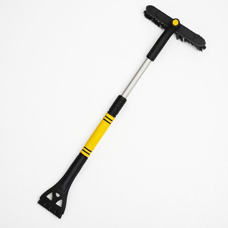 Aluminum Snow Car Windshield Ice Removal Tool Extendable Dual-Head Brush Winter Driving Safety