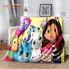 Cute Gabbys Dollhouse Cartoon Blanket,Soft Throw Blanket for Home Bedroom Bed Sofa Picnic Travel Office Rest Cover Blanket Gift