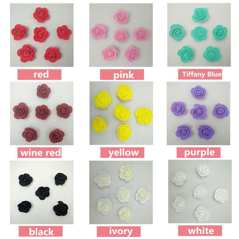 500 шт. плюшевый мишка из роз 3,5 см искусственные цветы из пенопласта для DIY свадебные декоративные рождественские украшения для дома