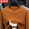 Men's V-Neck Wool Blend Pullover Sweater