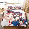Комплект постельного белья ŌOzora-Subaru Односпальный Полуторный Двуспальный Кинг-сайз Комплект для кровати Взрослый Детский Спальня Комплекты пододеяльников 3D-принт Аниме Каваии кровать