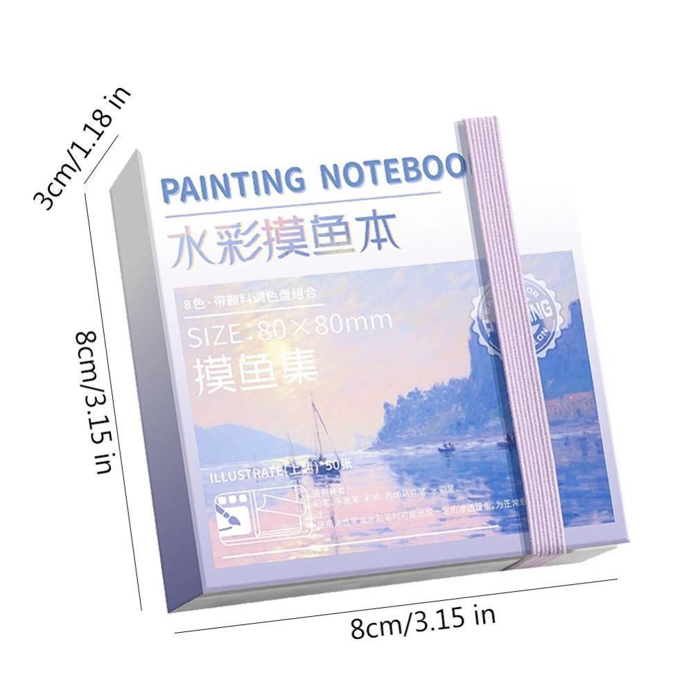 Mini Watercolor Paint Palette Set Acrylic Travel Painting Tray Kit Empty Paint Box Travel