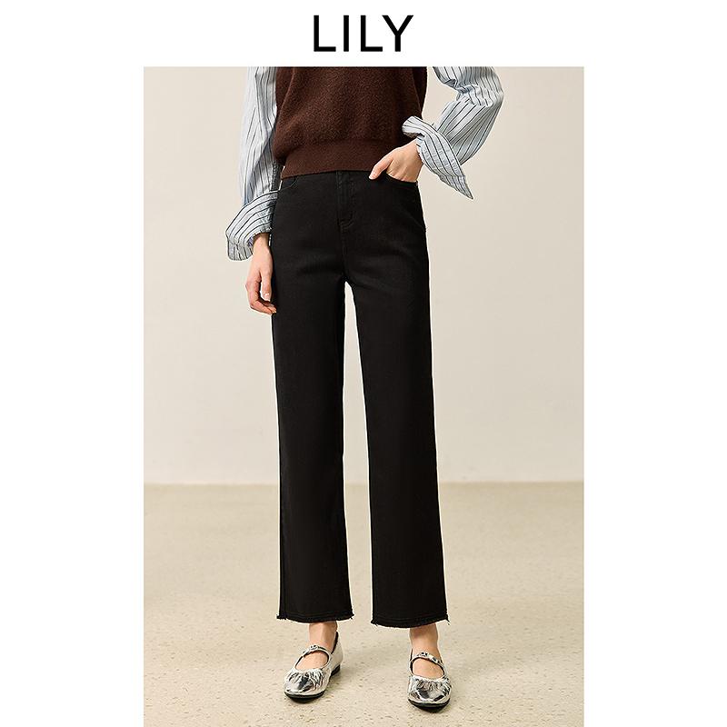 LILY Nine Foot Black Jeans Female