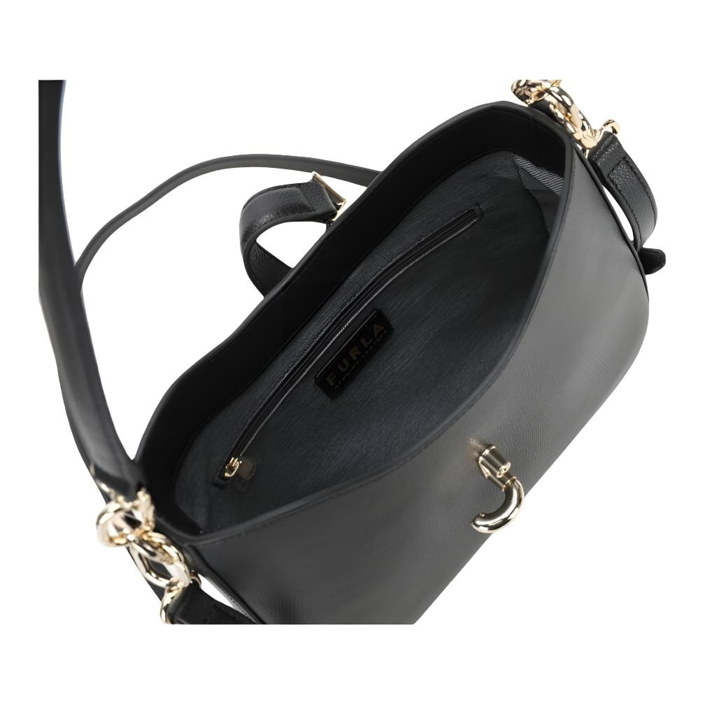 Furla Cow Leather Shoulder Bag, Crossbody Bag Small Women's Black WB01999-BX3420-BLACK