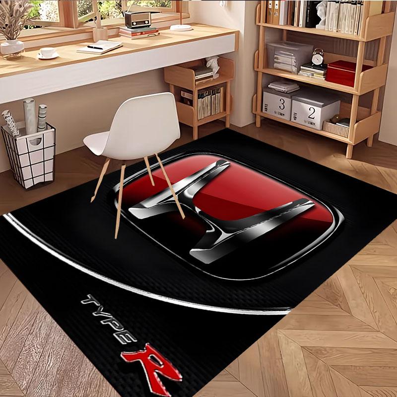 Honda Print Rug, Washable Floor Carpet, For Entryway Dorm Laundry Room Office Study, Home Decor Birthday Christmas Gift