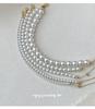 Браслет Cui Yan из стерлингового серебра S925 в корейском стиле с белым жемчугом для женщин - Изысканная ручная цепочка