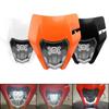 For KTM Motorcycle Headlight Plate 12V/5A Motocross Enduro Mask Motocross Headlamp  Outdoor