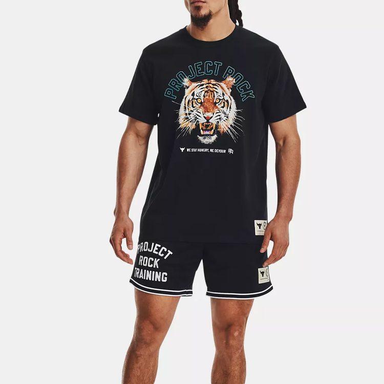 Under Armour Мужская футболка с коротким рукавом Project Rock Champion Черная 1379113-001