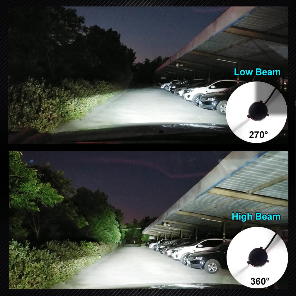 2 шт.H4 H7 светодио дный H1 H3 H8 H11 HB3 9005 HB4 9006 H27 880881 светодиодные лампы мини автомобильные фары лампы 10000LM 50 Вт авто фары 12 В 24 В