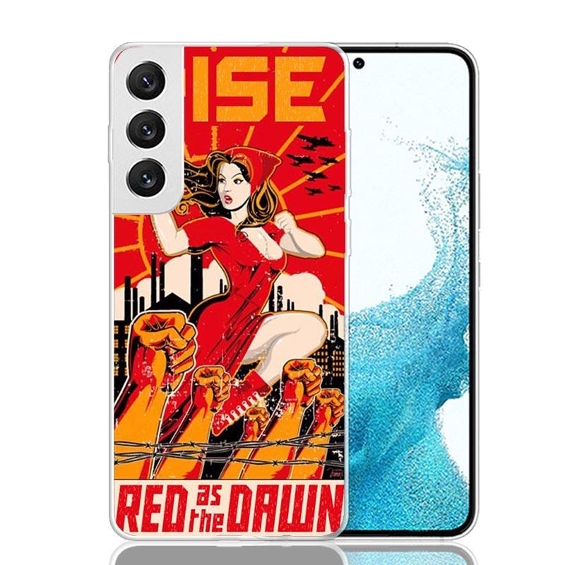 Russia Vintage USSR Communism Phone Case For Samsung Galaxy S26 S25 Edge S24 S23 FE S22 Ultra S21 Plus S20 + Fundas Cover Coque