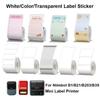 Original Niimbot B21/B3S/B1/B203 Colorful White Transparent Label Sticker Self-adhesive Waterproof Price Tag Thermal Paper