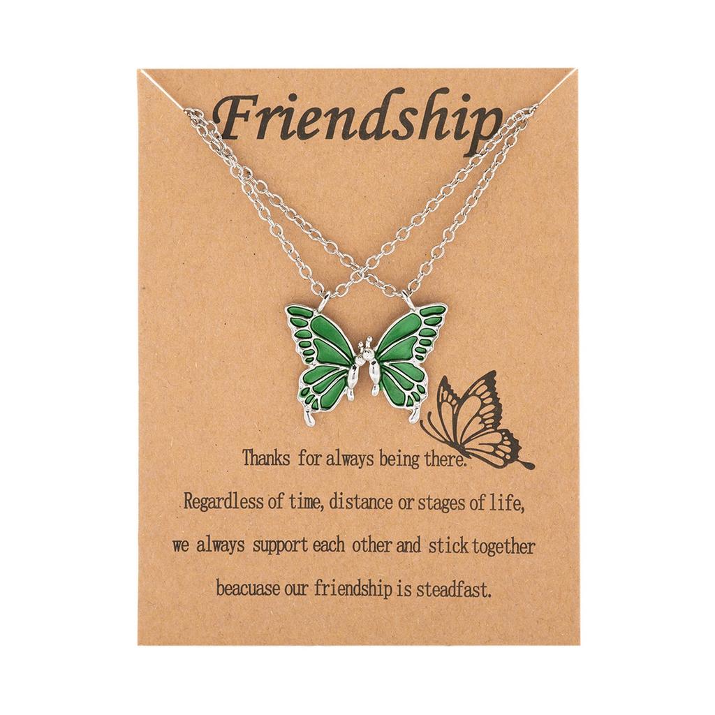 Ожерелье-бабочка женская цепочка на ключицу блестящий лучший друг подарок на день рождения ювелирный подарок