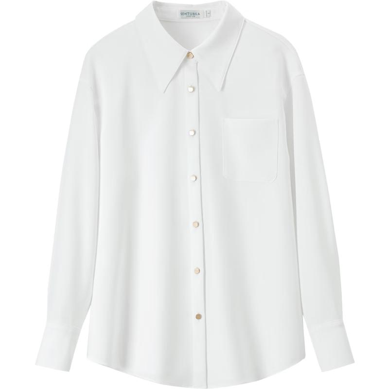 Женская рубашка SHANGDOUBILA с длинным рукавом в стиле business casual