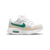 Nike Air Max Амортизация на липучке Нескользящие Прочные Низкие Кроссовки для ходьбы Детская обувь Молочно-белый Зеленый CZ5361-104