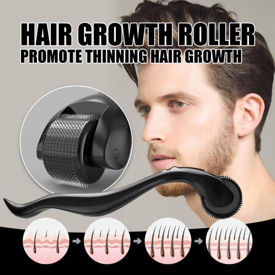 Ролик для роста волос, практичный, прочный, черный, женский, для домашнего использования, набор инструментов для красоты, принадлежности для ванной комнаты