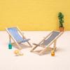1 шт 1/12 кукольный домик миниатюрная мебель аксессуары складной деревянный пляжный стул мини шезлонг кукольный домик украшения наборы