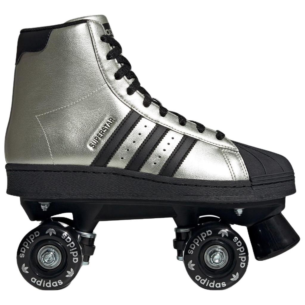Adidas Originals Superstar 82 Roller Versatile Comfortable Lifestyle Casual Shoes Women Sneaker Metallic-Silver JS4041