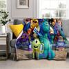 1pc Monsters University Printing Flannel Blanket for All Season, Unisex Cartoon Blanket, Home Blankets, Lunch Rest Blanket