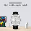 Start Men's Diamond Watch Automatic Mechanical Watch Waterproof Date Week Function Fashion Leather Watch