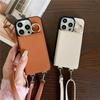 Crossbody Leather Phone Case for IPhone 13 12 Mini 16 Plus 15 14 11 Pro Max XS Wallet with Card Holder Shockproof Cover