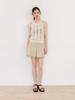 TINKNIT Slub Cotton Halter Knit_Beige