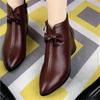 Women's Shoes Ankle Boots and Ankle Boots Spring and Autumn Women's Casual Platform Shoes Leather Shoes High Heels
