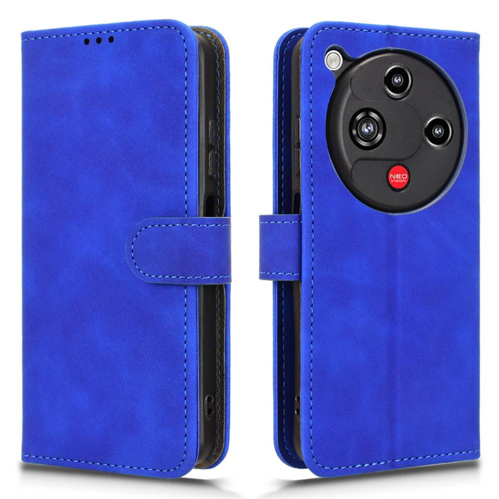 For ZTE nubia Focus 2 5G Leather Case Skin Feel Anti Drop Wallet Flip Phone Cover