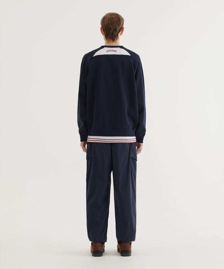 COVERNAT Tech Nylon Semi-Wide Cargo Jogger Pants Dark Navy
