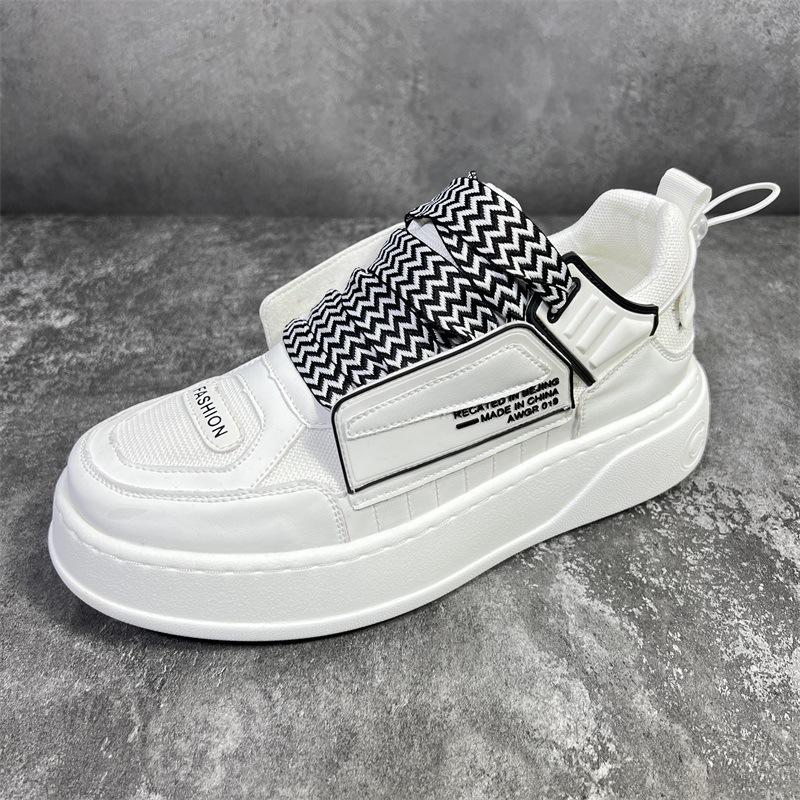 Массивные кроссовки размера плюс 45 для мужчин, модные повседневные туфли из микрофибры, кожи и сетки, дышащие, на увеличенной платформе