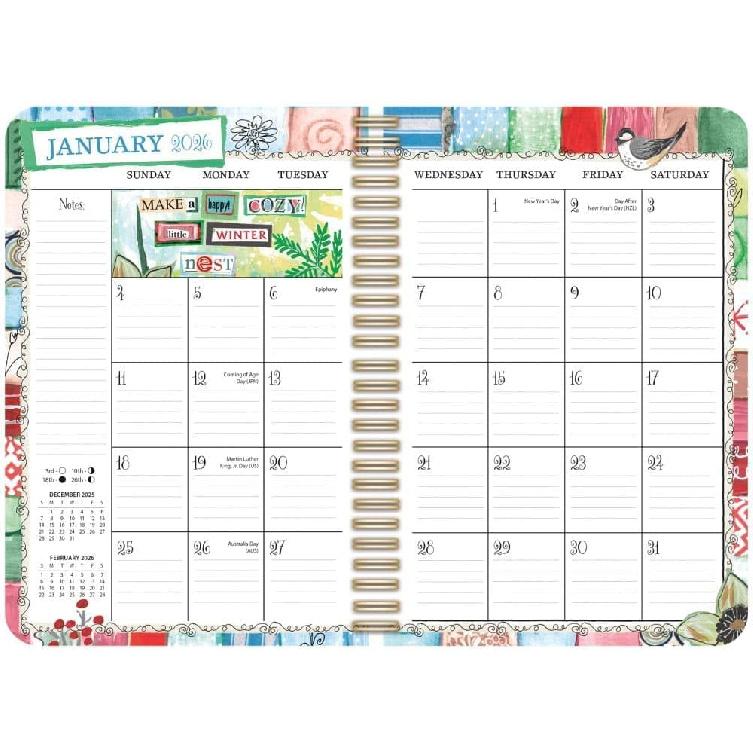 Lang, Happy Life 2026 Planner, 6.5'' X 9'', Weekly Calendar with Stapled Binding