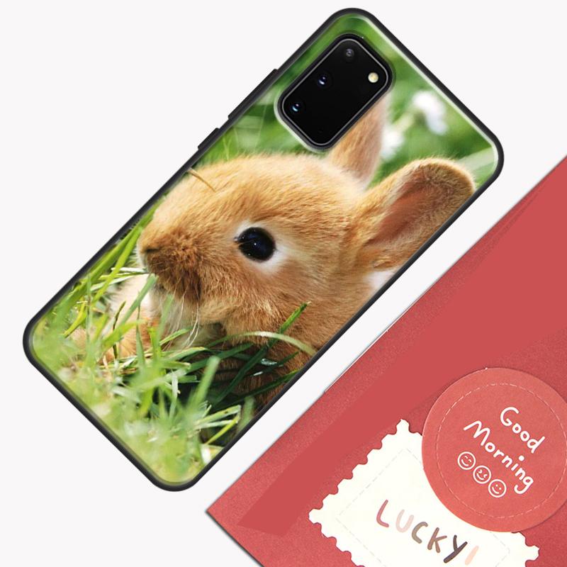 Чехол для телефона с кроликами 'Bunny' для Samsung Galaxy S25 S26 Ultra S20 S21 S22 S23 S24 Plus S9 S10 S25 FE Защитный корпус