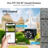 Techage 4MP PTZ WIFI IP Camera Speed Outdoor Wireless AI Security Surveillance IP Camera Full Color Night Two Way Audio ONVIF