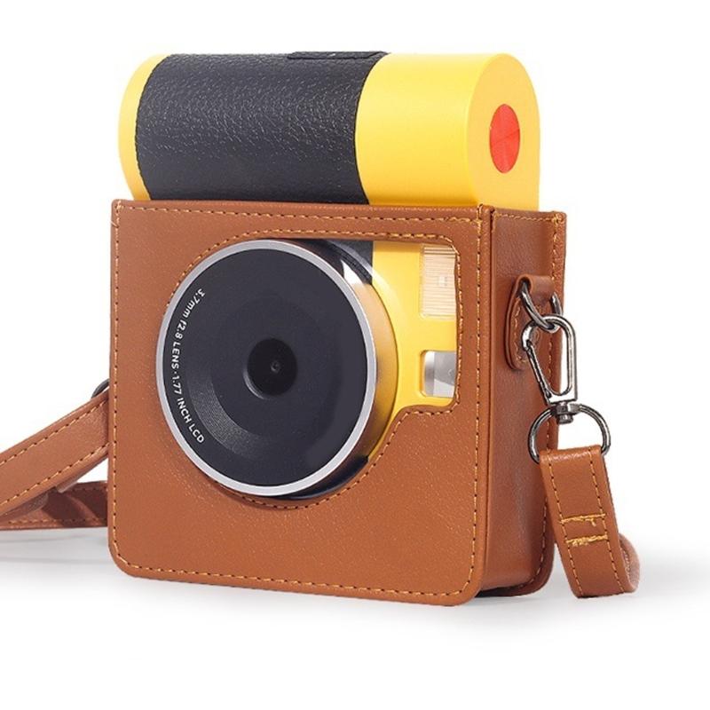 Кожаный чехол для Mini Shot 3 ERA/MS300 Защитный ретро-чехол для камеры Защитный чехол с регулируемым плечевым ремнем