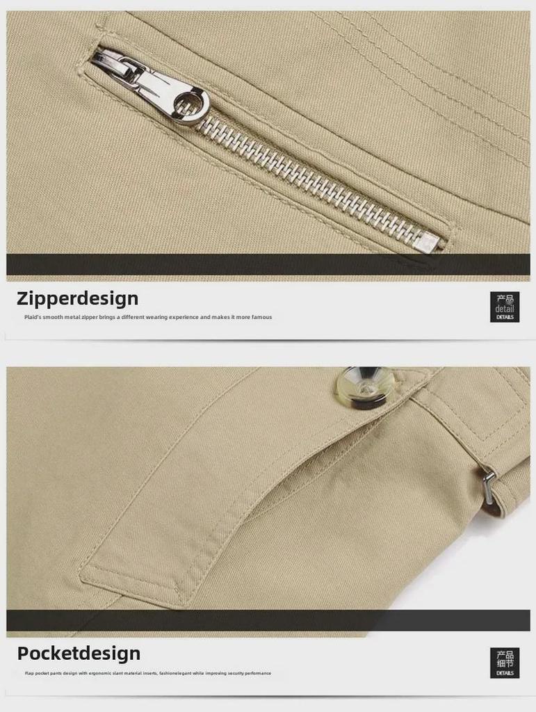 Легкая мужская куртка-ветровка из хлопка осень 2024 г.