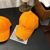 Cotton Orange Baseball Cap Peaked Creative Orange Cap Casual Embroidered Letter Hat  Summer