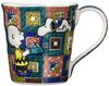 Peanuts Snoopy Kutani Ceramic Mug Cobblestone Pattern Made In Japan 250ml