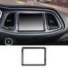 Накладка из углеродного волокна на внутреннюю панель приборов, навигатор для Dodge Challenger 2015+