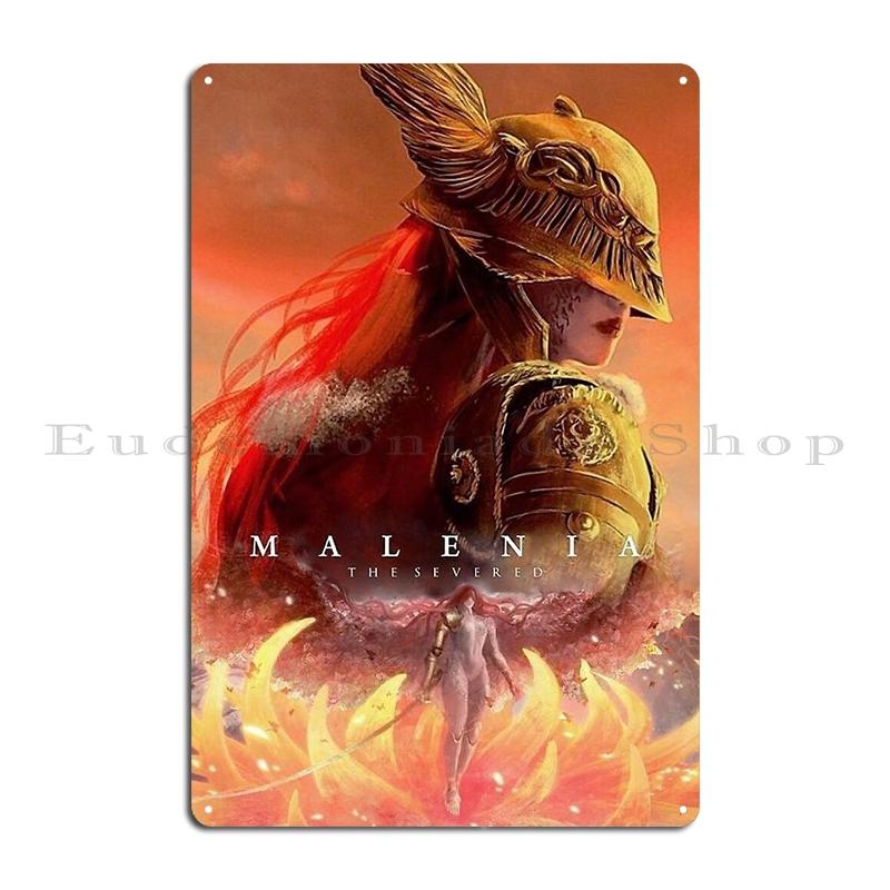 Malenia the Severed maidenless tarnished Metal Plaque Cave Classic Printing Designing Rusty Tin Sign Poster